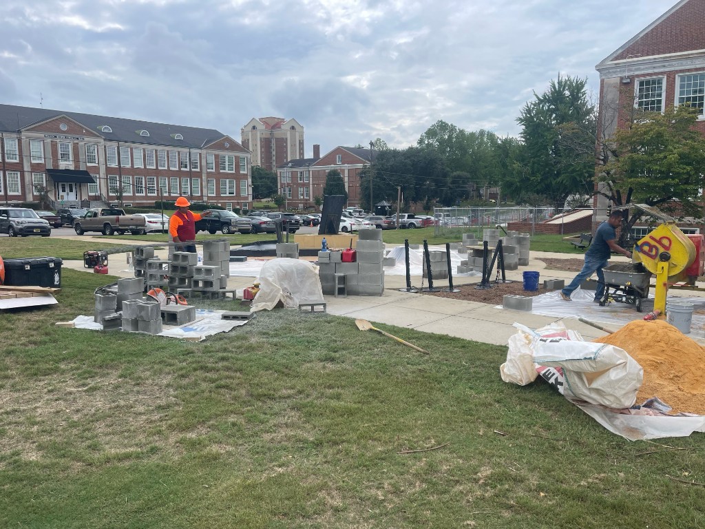 College masonry work