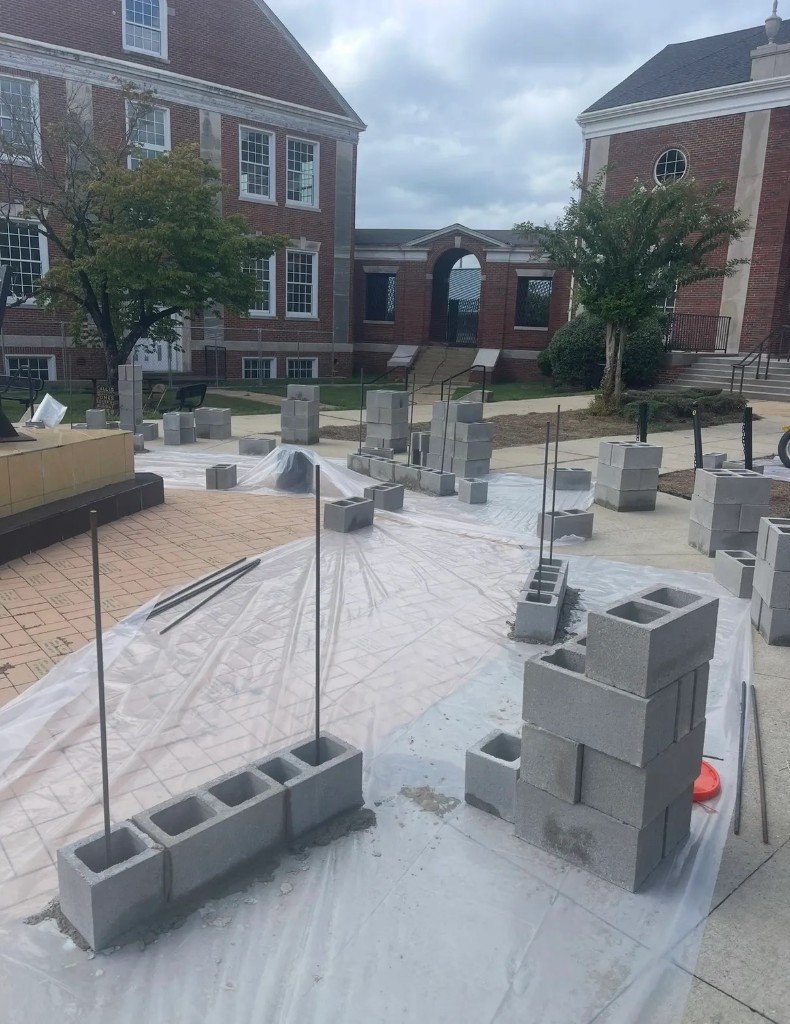 College masonry work